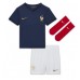 Frankrijk Aurelien Tchouameni #8 Babykleding Thuisshirt Kinderen WK 2022 Korte Mouwen (+ korte broeken)